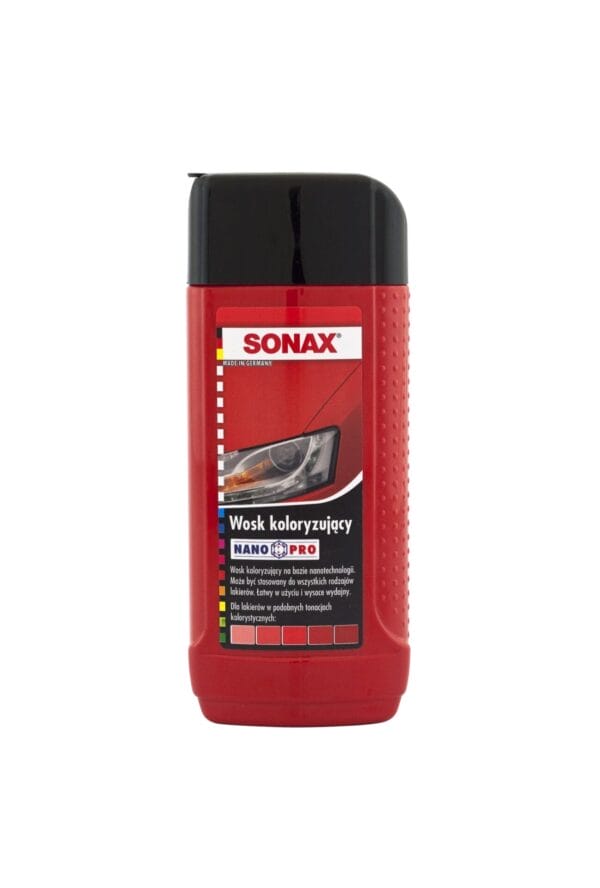 Wosk koloryzujący Polish&Wax Color Nano Pro 250 ml - czerwony - 296441 - SONAX 1