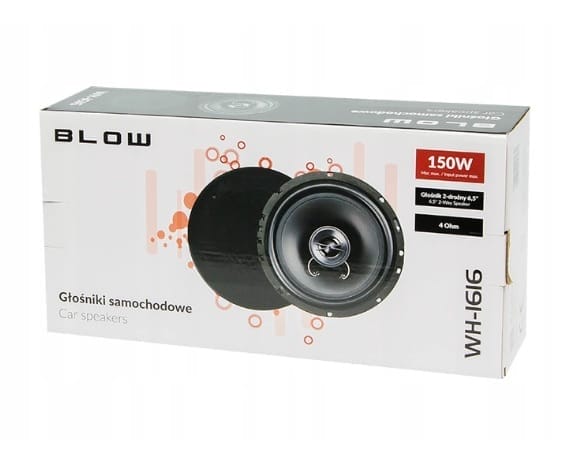 Głośniki samochodowe 150W - WH-1616 - BLOW 1