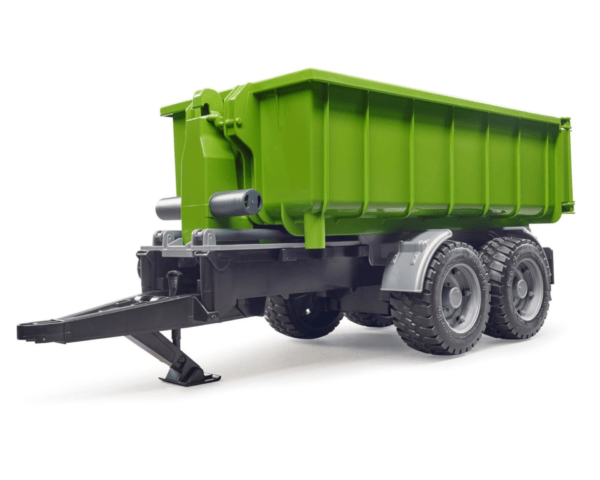Przyczepa z kontenerem do traktorów zielona - 02035 - BRUDER 1