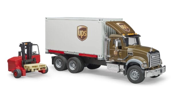 Ciężarówka MACK Granite UPS kontener z wóżkiem widłowym - 02828 - BRUDER 2