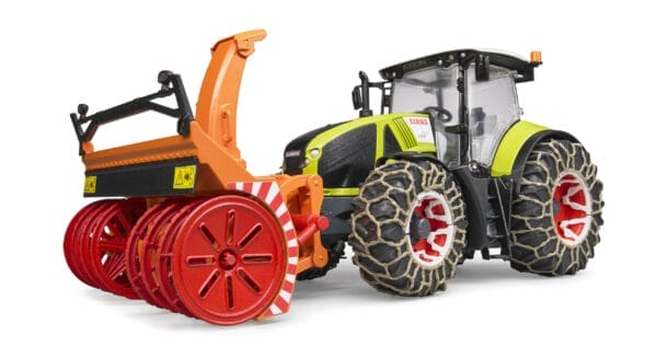 Traktor Claas Axion 950 z pługiem śnieżnym i łańcuchami na kołach - 03017 - BRUDER 3