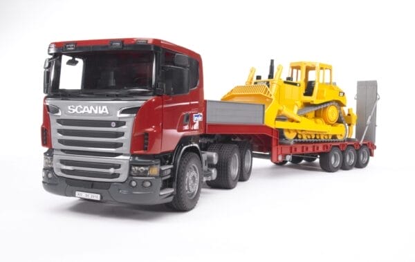 Ciężarówka SCANIA R z naczepą i buldożerem - Zestawe - 03555 02422- BRUDER 1