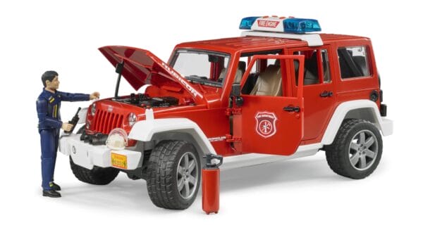 Auto Jeep Wrangler Unlimited Rubicon straż pożarna z figurką strażaka i z modułem - 02528 BRUDER 4