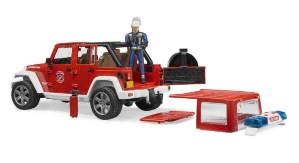 Auto Jeep Wrangler Unlimited Rubicon straż pożarna z figurką strażaka i z modułem - 02528 BRUDER 6