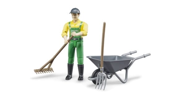 Figurka pracownika konserwacji zieleni wraz z akcesoriami - 62610 - BRUDER 3
