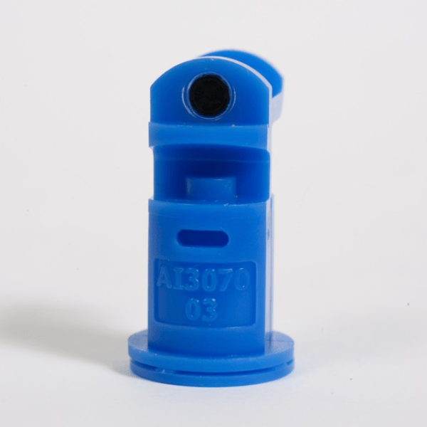Dysza opryskiwacza, rozpylacz eżektorowy o podwójnym strumieniu płaskim - Asymetryczna - AI3070-03VP - Niebieska - TeeJet 1