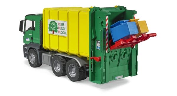 Śmieciarka zielona MAN TGS - 03764 - BRUDER 7