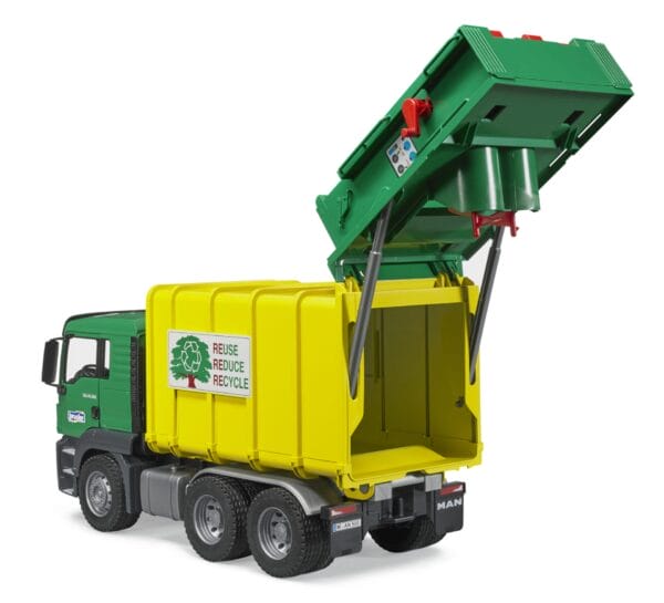 Śmieciarka zielona MAN TGS - 03764 - BRUDER 8