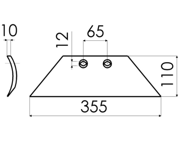 Lemiesz przedpłużka ZXL - 631112 - KUHN 2