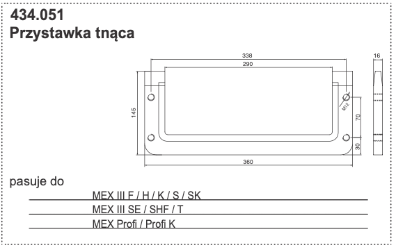 Stalnica - Przystawka tnąca - MEX III MEX Profi - 434.051 - Pottinger 1
