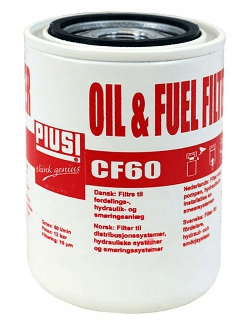 Filtr CF 60 - Filtr PIUSI do paliwa - 60L/min z separatorem wody - F16483010 - PIUSI 1