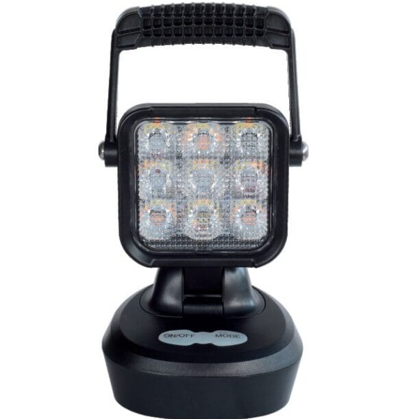 Lampa robocza LED, bezprzewodowa - 10/30V - 1100 LM - IP67 - ECE R10 CE - Akumulatorowa, 4 tryby oświetlenia 1