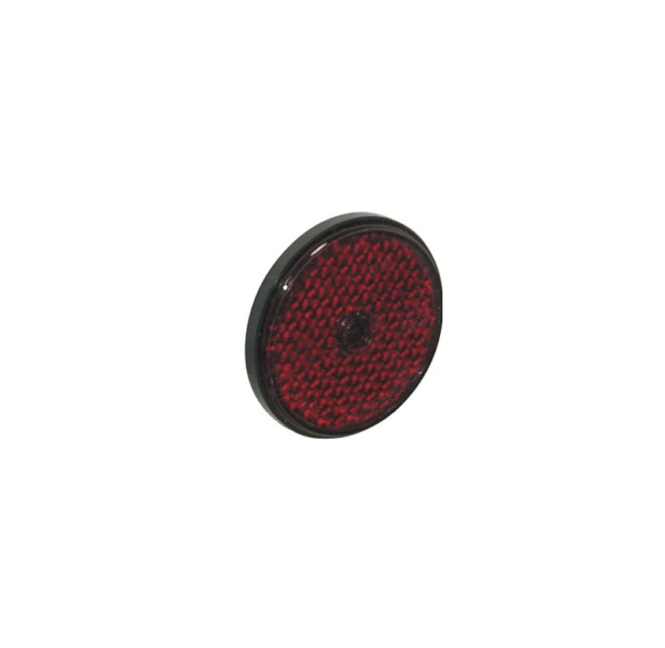 Odblask okrągły, czerwony Ø60mm 1