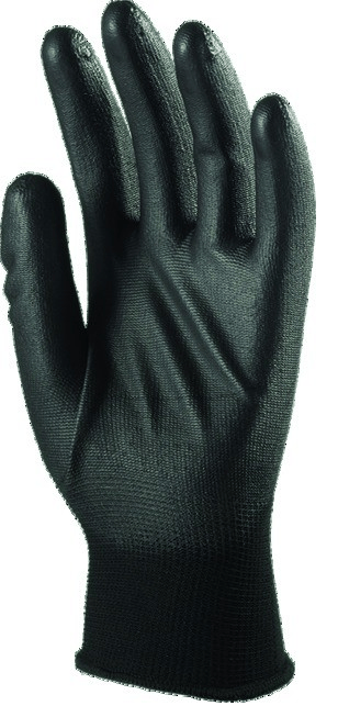 Rękawice z poliamidu, czarne - Rozmiar 10 1