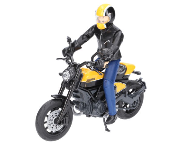 Motocykl Ducati Scrambler Full Throttle z kierowcą- 63053 - BRUDER 1