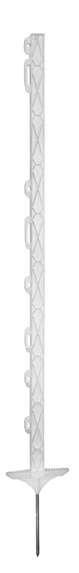 Palik ogrodzeniowy z polipropylenu TITAN - 110 cm - biały - podwójna stopka - 441800 - KERBL 1