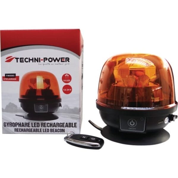 Magnetyczna lampa ostrzegawcza LED z Akumulatorem - 1207142 - TECHNI POWER 1