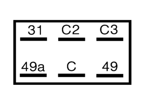 Przerywacz kierunkowskazów (12V; ilość pinów: 6; 2+1+1/8x21) - przerywacz - 75605146 - HERTH+BUSS 2