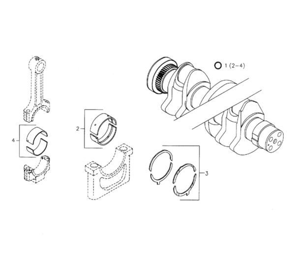 Panewka główna korbowodu - 73,75 MM - 02929106 - Deutz AG 1