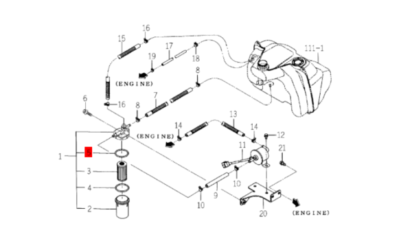 ORING - 1774-105-205-00 - ISEKI 1