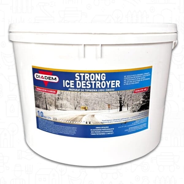 STRONG ICE DESTROYER 10 kg – Profesjonalny preparat do topienia lodu i śniegu - 10KG - DIADEM